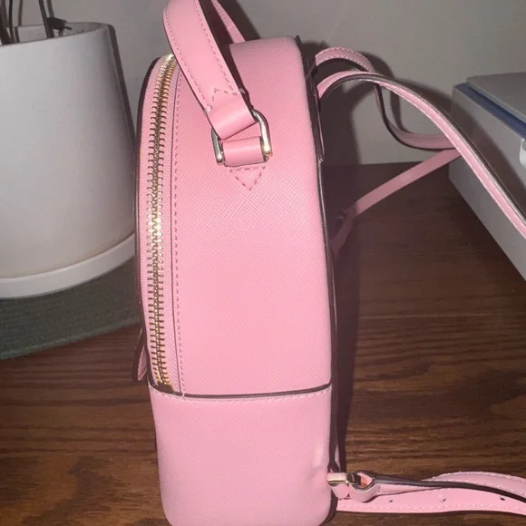 Authentic NWOT Kate Spade Pink Backpack with Gold Hardware - Picture 7 of 9